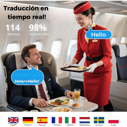 AURICULAR TRADUCTOR DE 114 IDIOMAS EN TIEMPO REAL