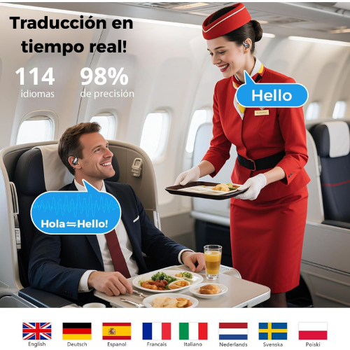AURICULAR TRADUCTOR DE 114 IDIOMAS EN TIEMPO REAL